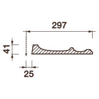 Розетка Др-98, D595x41мм