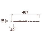 Розетка врезная Др-126, D920x23мм