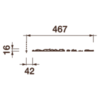 Розетка врезная Др-126, D920x23мм