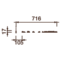 Розетка врезная Др-185, D1432x17мм