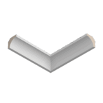 Карниз Ultrawood CR 0012 W (2440 х 45 х 45)