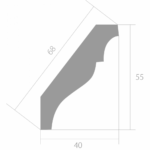 Карниз Ultrawood CR 4258 (2440 х 55 х 40)