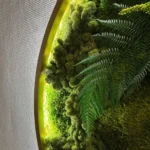 Круглое панно «Nature portal» из мха и растений