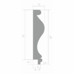 Молдинг Ultrawood Trim 0001 (2000 х 67 х 15)