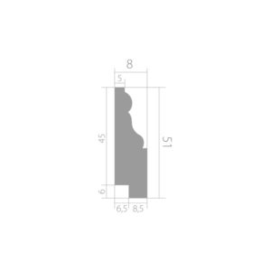 Молдинг Ultrawood Trim 0002A i (2000 х 51 х 15)