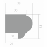 Молдинг Ultrawood Trim 0003 (2440 х 38 х 33)