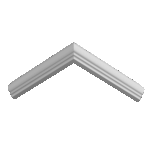 Молдинг Ultrawood U 0003 W (2440 х 25 х 12)