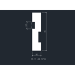 Плинтус для подсветки PN 021 LED