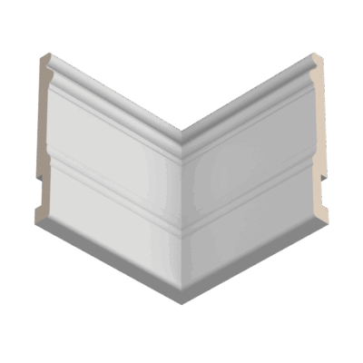 Плинтус Ultrawood Base 0002 W (2000 x 133 x 14 мм.)