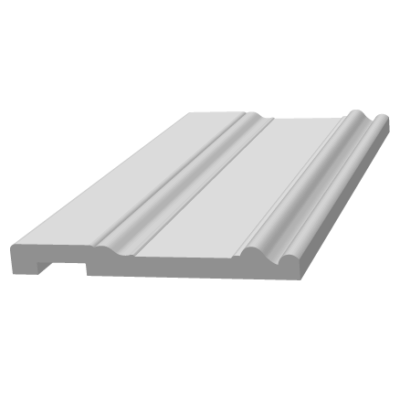 Плинтус Ultrawood Base 0002 W (2440 x 133 x 14 мм.)