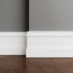 Плинтус Ultrawood Base 0002 W (2440 x 133 x 14 мм.)