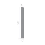 Плинтус Ultrawood Base 1212 i (2000 x 120 x 12 мм.)