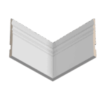 Плинтус Ultrawood Base 5074 W (2440 x 184 x 15 мм.)