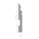 Плинтус Ultrawood Base 5271 (2000 x 90 x 12 мм.)