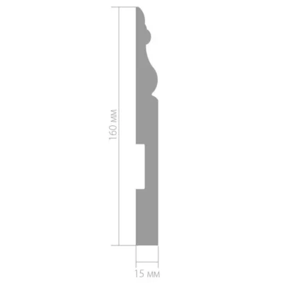 Плинтус Ultrawood Base 5272 i (2000 x 160 x 15 мм.)
