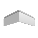 Плинтус Ultrawood Base 5501 W (2440 x 100 x 12 мм.)