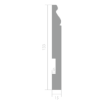Плинтус Ultrawood Base 5763 i (2000 x 133 x 15 мм.)
