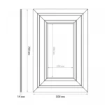 Стеновая панель DIY набор, SET 002-7650 (760 х 500 х 14мм.)