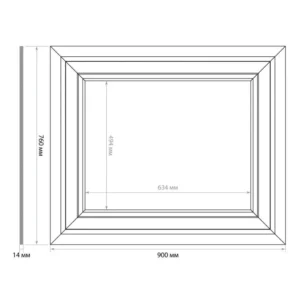 Стеновая панель DIY набор, SET 002-7690 (760 х 900 х 14мм.)