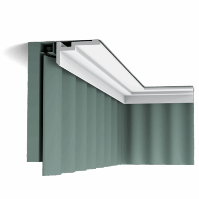 Скрытый карниз для штор CX197 U-STEPS - Orac Decor