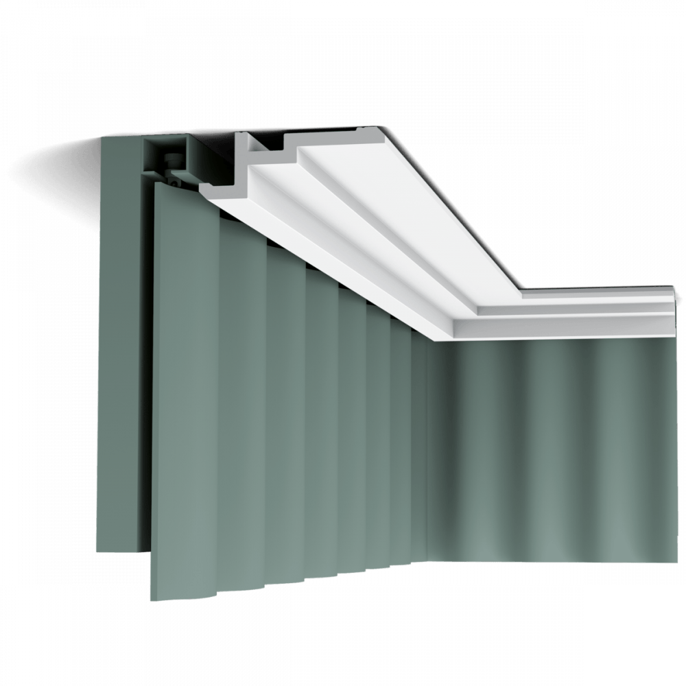 Скрытый карниз для штор CX196 U-STEPS Скрытый карниз для штор CX196 U-STEPS - Orac Decor