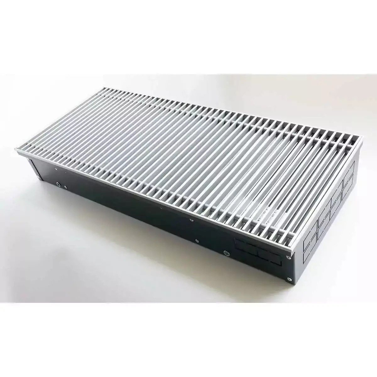 Techno Vent KVZV 350-120-4600 внутрипольный конвектор с естественной конвекцией Окрашенная алюминиевая по RAL 350х120х4600 Techno Vent KVZV 350-120-4600 внутрипольный конвектор с естественной конвекцией Окрашенная алюминиевая по RAL 350х120х4600