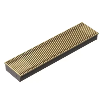Techno Vent KVZV 250-85-4500 внутрипольный конвектор с естественной конвекцией Анодированная алюминиевая цвет золото 250х85х4500