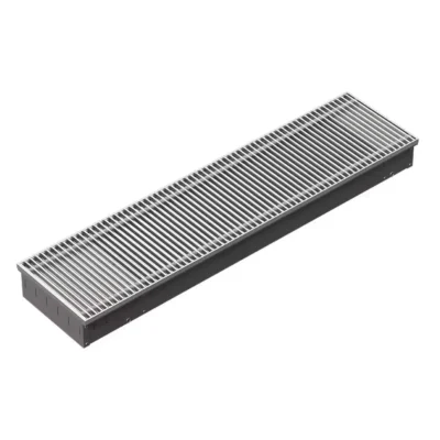 Techno Vent KVZV 250-140-4400 внутрипольный конвектор с естественной конвекцией Анодированная алюминиевая цвет серебро 250х140х4400