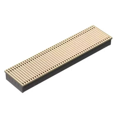 Techno Power KVZ 300-105-600 внутрипольный конвектор с естественной конвекцией Деревянная рулонная цвет светлое дерево 300х105х600
