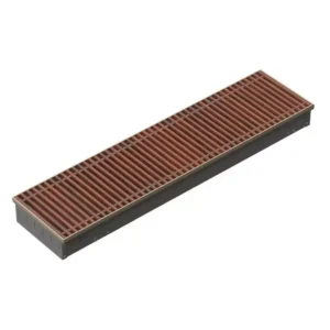 Techno Power KVZ 300-105-4800 внутрипольный конвектор с естественной конвекцией Деревянная рулонная цвет тёмное дерево 300х105х4800