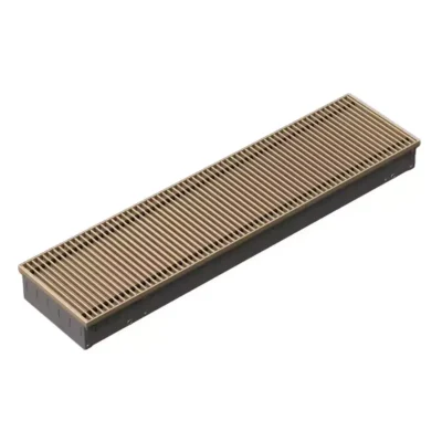 Techno Usual KVZ 350-140-3000 внутрипольный конвектор с естественной конвекцией Анодированная алюминиевая цвет бронза 350х140х3000