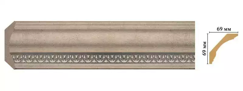 Карниз потолочный Decomaster 100C-59 69*69*2400 Карниз потолочный Decomaster 100C-59 69*69*2400