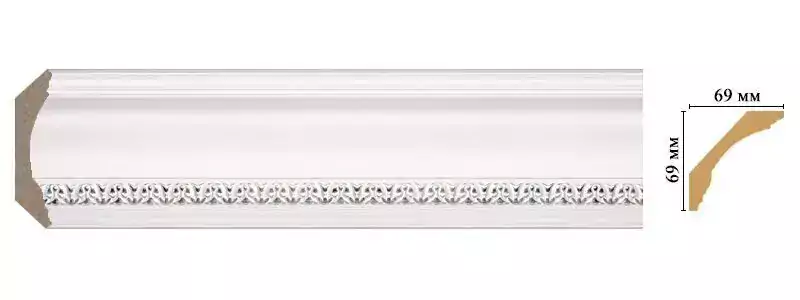 Карниз потолочный Decomaster 100C-60 69*69*2400 Карниз потолочный Decomaster 100C-60 69*69*2400