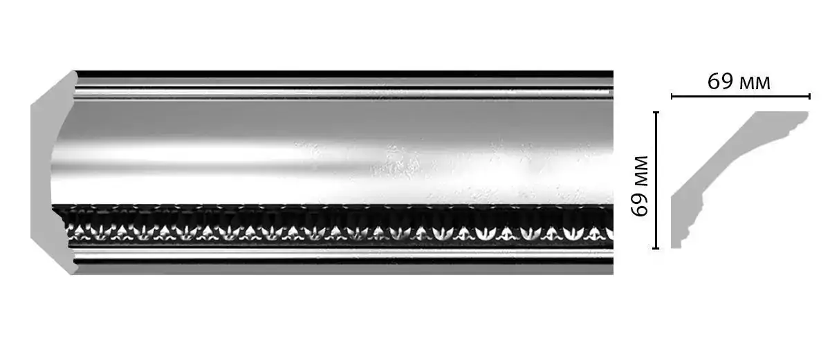 Плинтус DECOMASTER 100C-63 ДМ 69*69*2400 мм Плинтус DECOMASTER 100C-63 ДМ 69*69*2400 мм