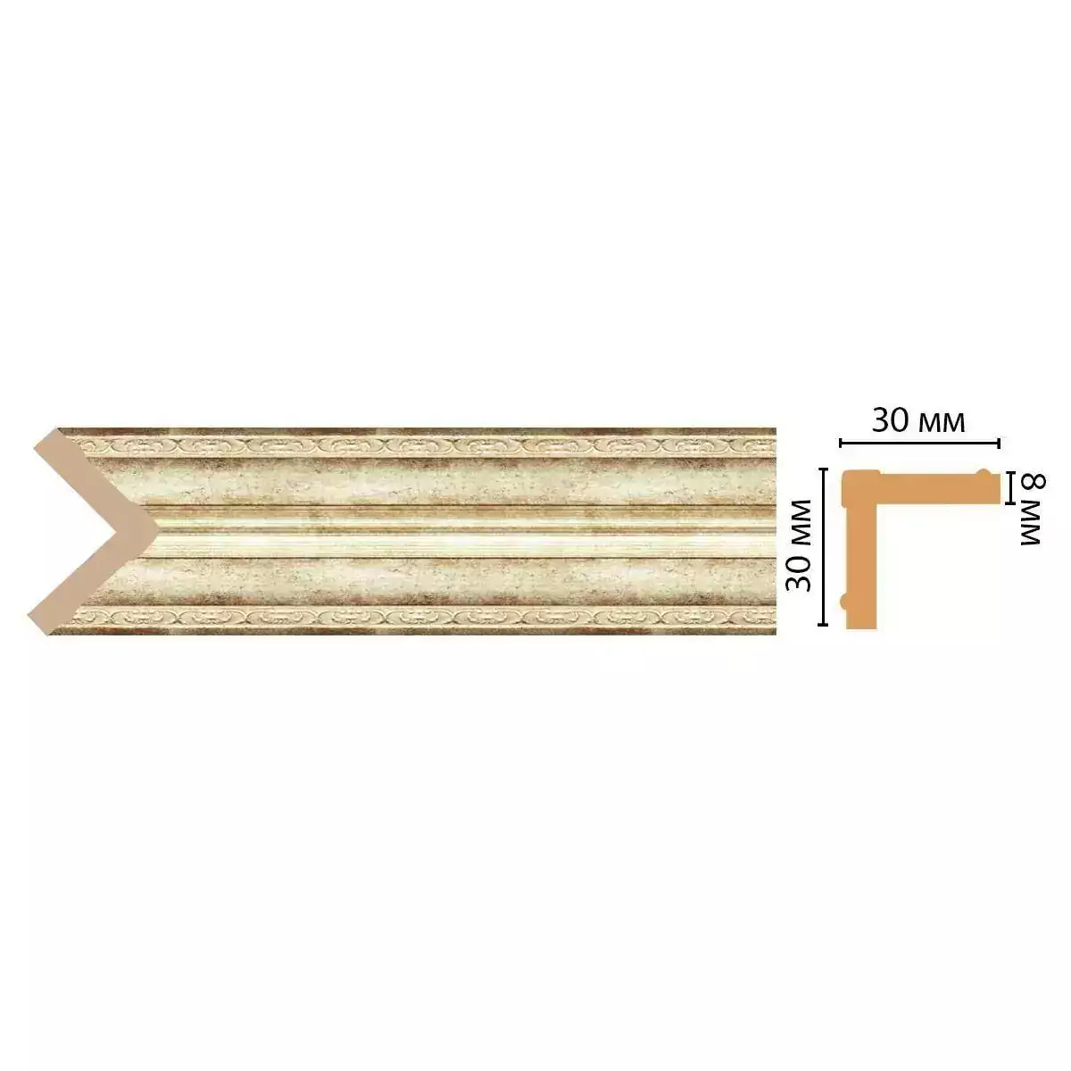 116-127 Угол DECOMASTER ДМ 30*30*2400 мм 116-127 Угол DECOMASTER ДМ 30*30*2400 мм