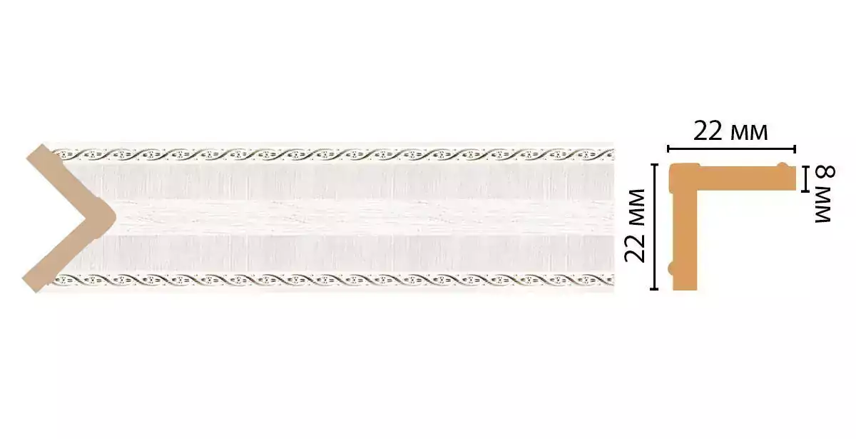 Угол Decomaster 116M-7D ДМ 22*22*2400 Угол Decomaster 116M-7D ДМ 22*22*2400