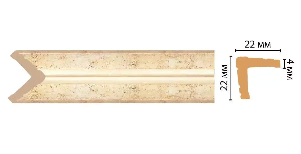 Угол Decomaster 116S-553 ДМ 22*22*2400 Угол Decomaster 116S-553 ДМ 22*22*2400