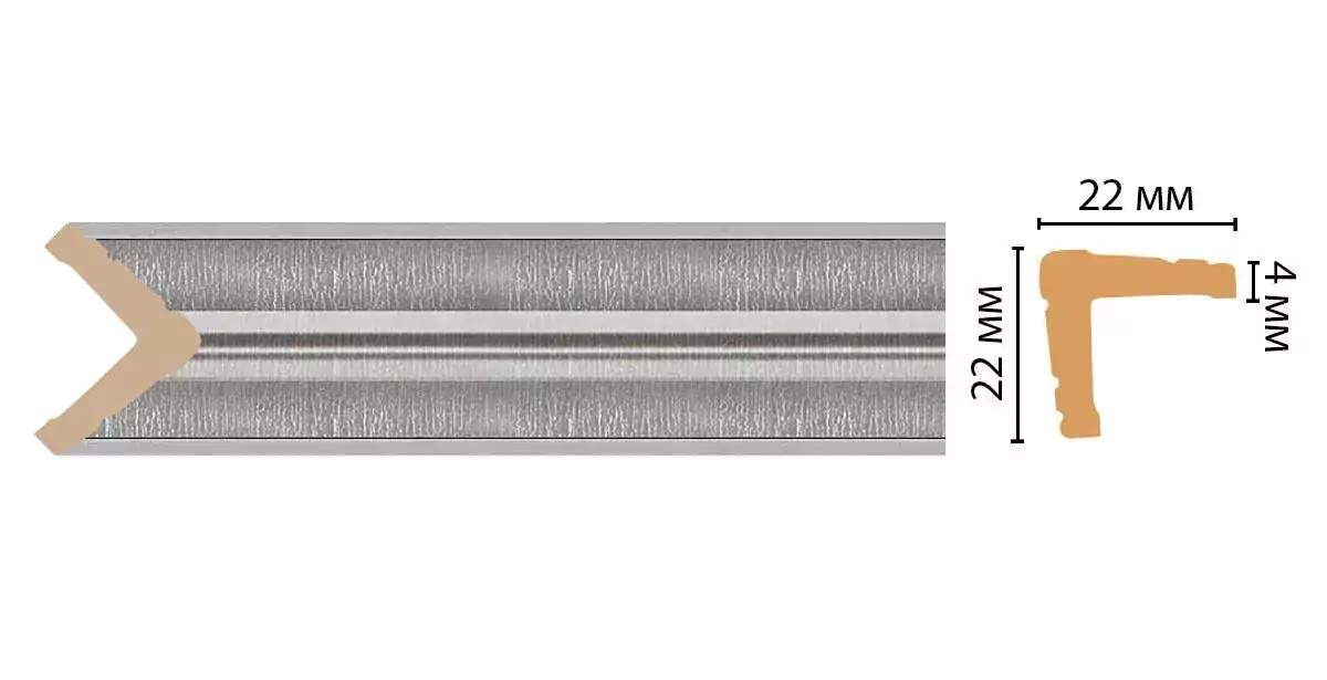 Угол Decomaster 116s-55 ДМ 22*22*2400 Угол Decomaster 116s-55 ДМ 22*22*2400