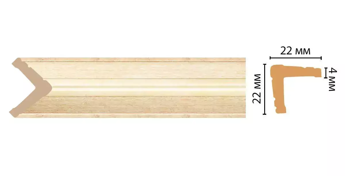 Угол Decomaster 116S-933 ДМ 22*22*2400 Угол Decomaster 116S-933 ДМ 22*22*2400