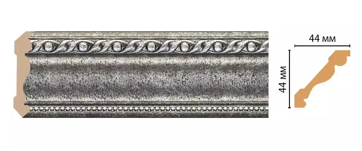 Карниз потолочный Decomaster 124-44 44*44*2400 Карниз потолочный Decomaster 124-44 44*44*2400