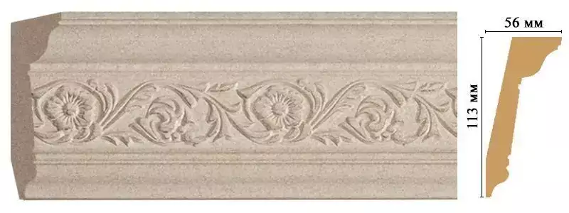 Карниз потолочный Decomaster 129D-18D 113*56*2400 Карниз потолочный Decomaster 129D-18D 113*56*2400