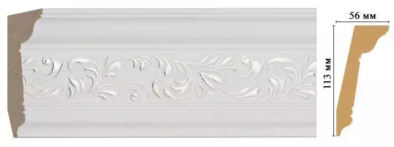 Карниз потолочный Decomaster 129D-60 113*56*2400 Карниз потолочный Decomaster 129D-60 113*56*2400