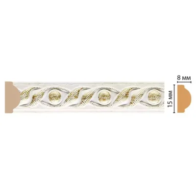 130-40 Молдинг DECOMASTER ДМ 15*8*2400 мм