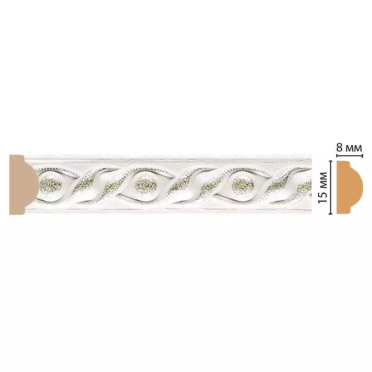 130-42 Молдинг DECOMASTER ДМ 15*8*2400 мм 130-42 Молдинг DECOMASTER ДМ 15*8*2400 мм