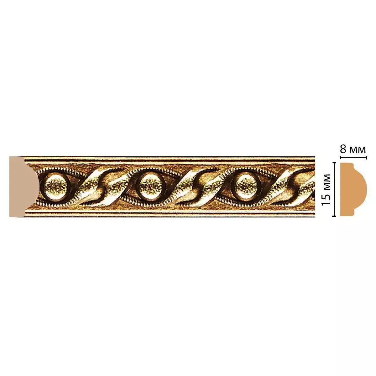 130-43 Молдинг DECOMASTER ДМ 15*8*2400 мм 130-43 Молдинг DECOMASTER ДМ 15*8*2400 мм