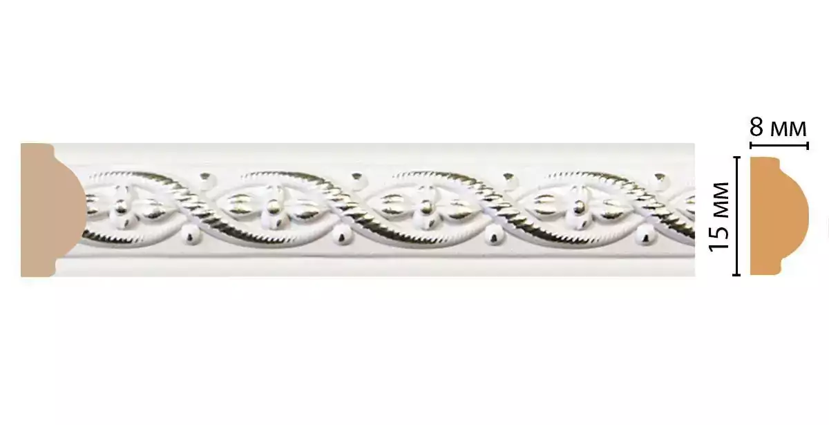 Молдинг Decomaster 130-7D 15*8*2400 Молдинг Decomaster 130-7D 15*8*2400