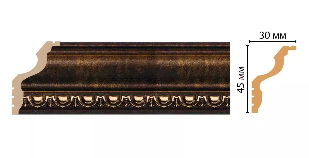 Карниз потолочный Decomaster 148D-56 ДМ 45*30*2400 Карниз потолочный Decomaster 148D-56 ДМ 45*30*2400