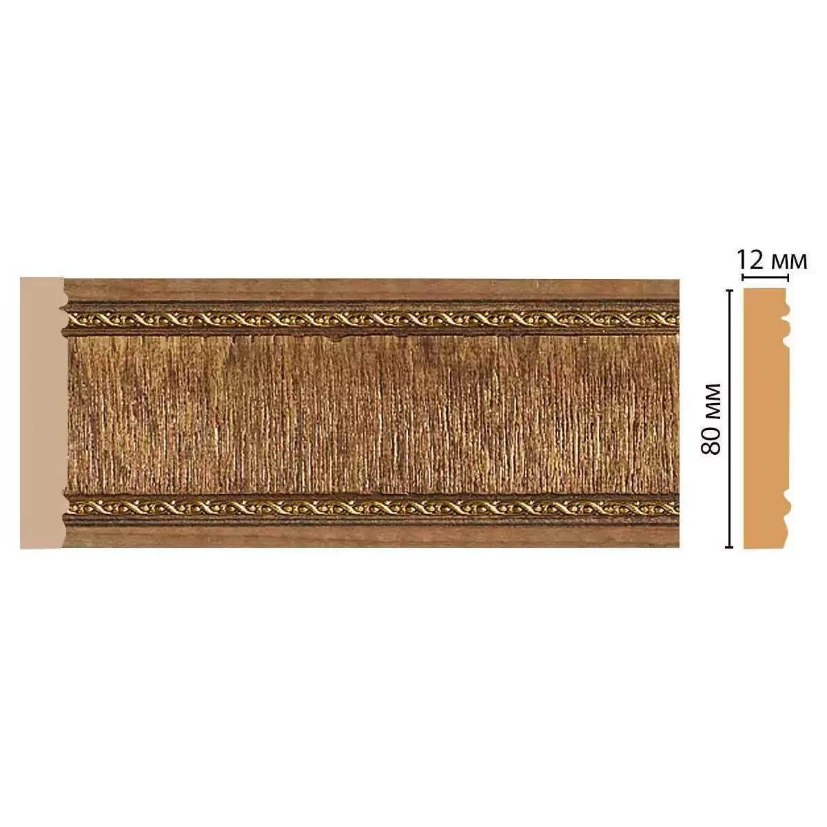 150-3 Молдинг DECOMASTER ДМ 80*12*2400 мм 150-3 Молдинг DECOMASTER ДМ 80*12*2400 мм
