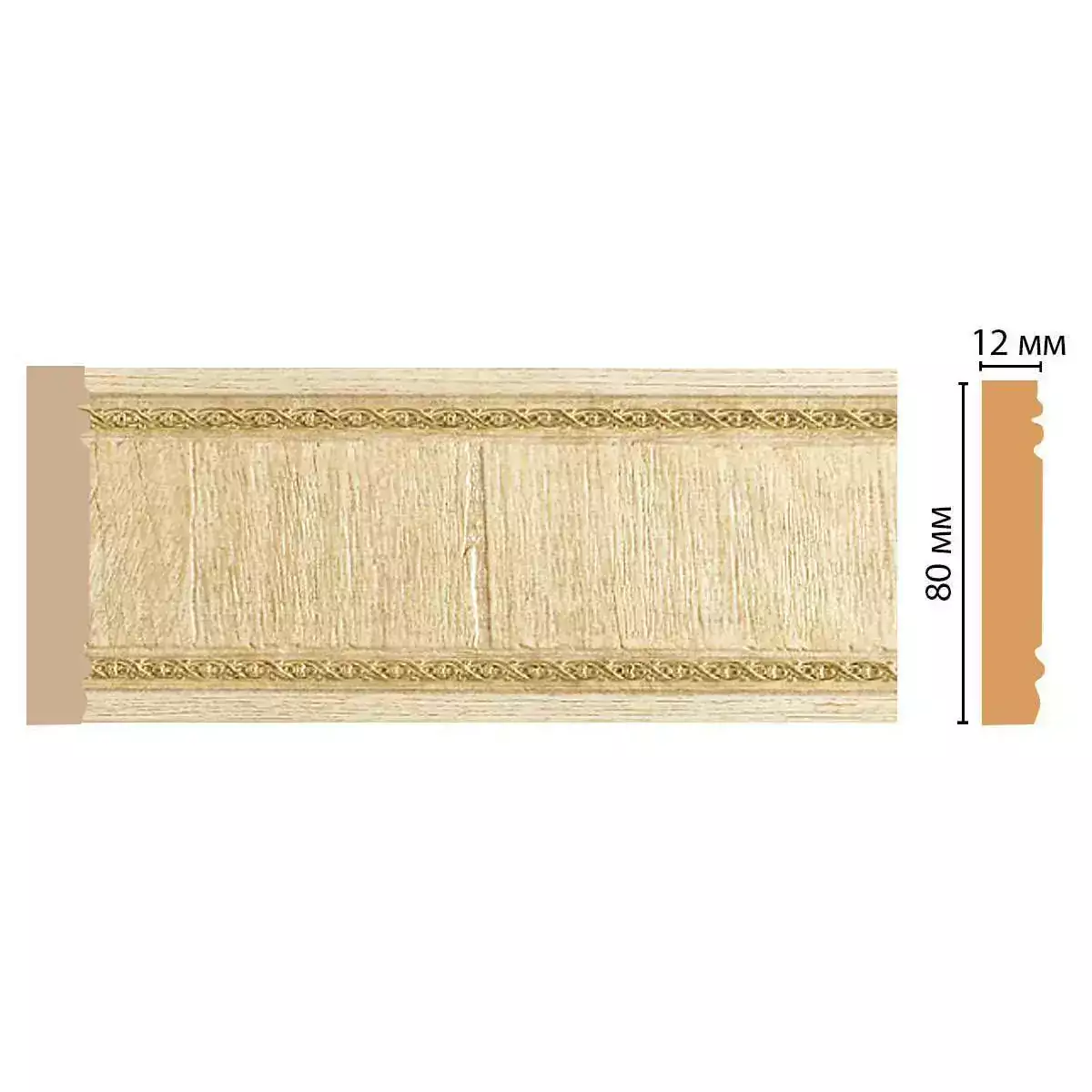 150-5 Молдинг DECOMASTER ДМ 80*12*2400 мм 150-5 Молдинг DECOMASTER ДМ 80*12*2400 мм
