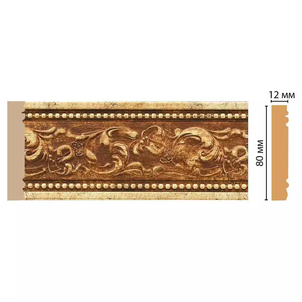 150-552 Молдинг DECOMASTER ДМ 80*12*2400 мм 150-552 Молдинг DECOMASTER ДМ 80*12*2400 мм